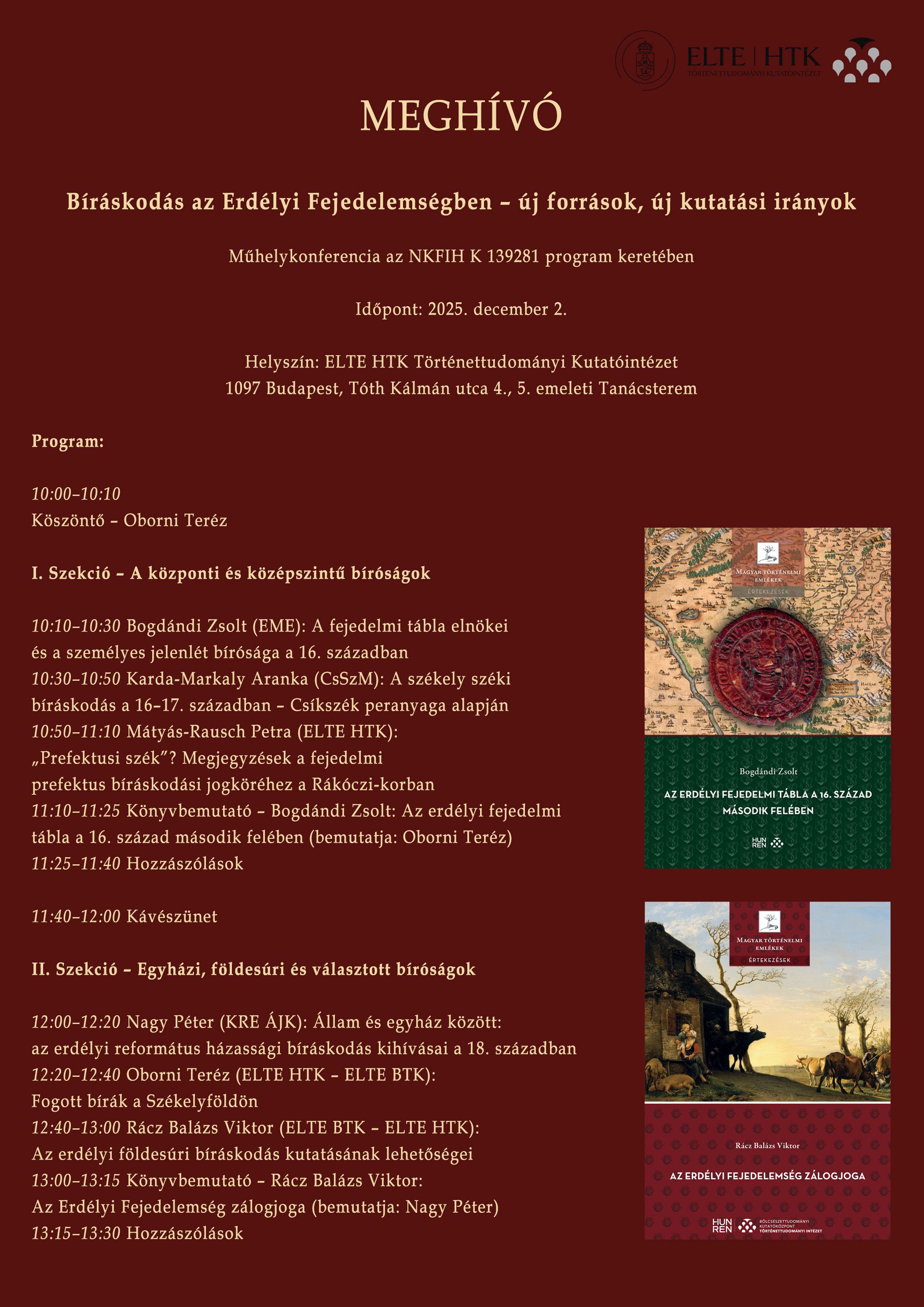 Erdely biraskodas meghivo