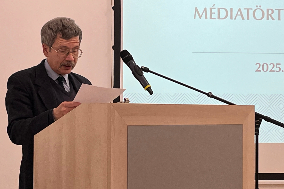 Bartha Ákos és Vörös Boldizsár a Médiatörténeti mozaikok 2025 konferencián