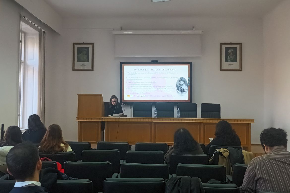 Szalai Ágnes előadása a kolozsvári Babeş–Bolyai Tudományegyetem konferenciáján