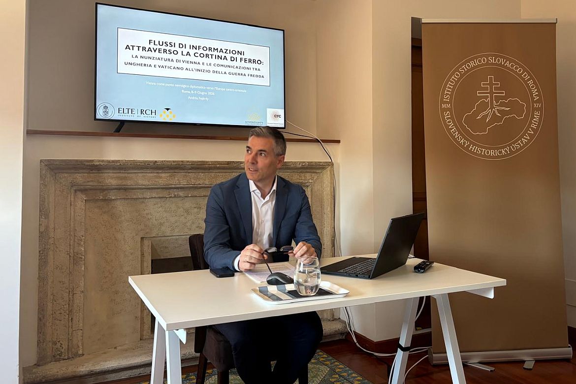 Fejérdy András előadása a bécsi nunciatúra szerepéről Rómában