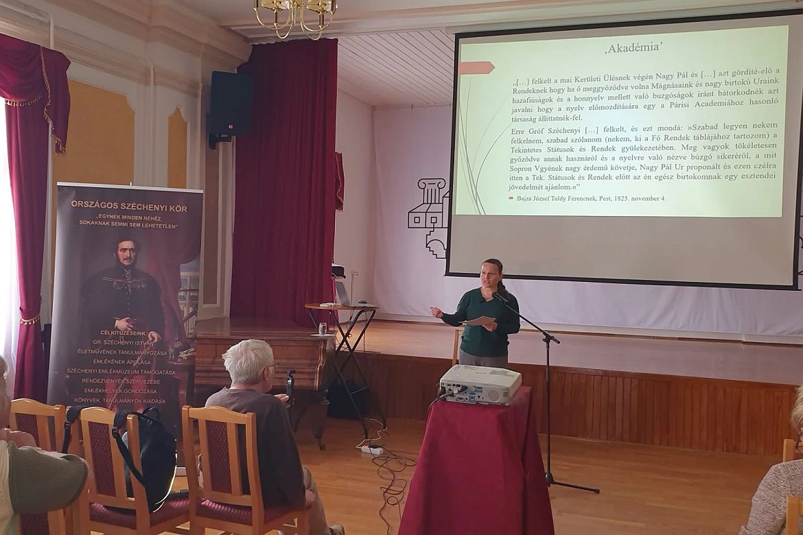 Czinege Szilvia előadása a 30. Széchenyi Akadémián