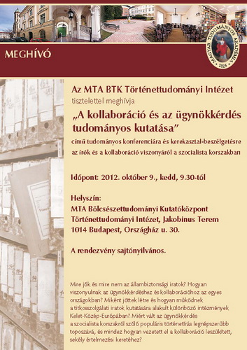 Konferencia a kollaborációról és az ügynökkérdésről