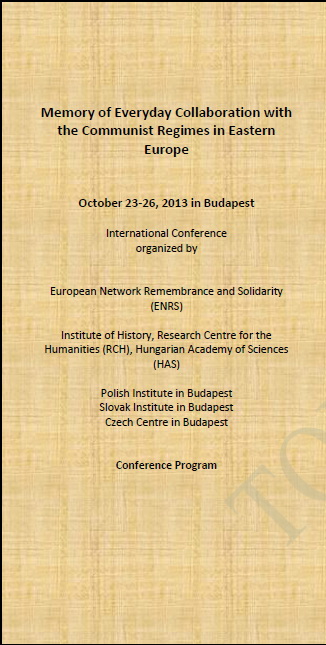 Memory of Everyday Collaboration – International Conference