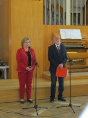 Szlovák részről Gabriela Podušelová főigazgató-helyettes beszélt