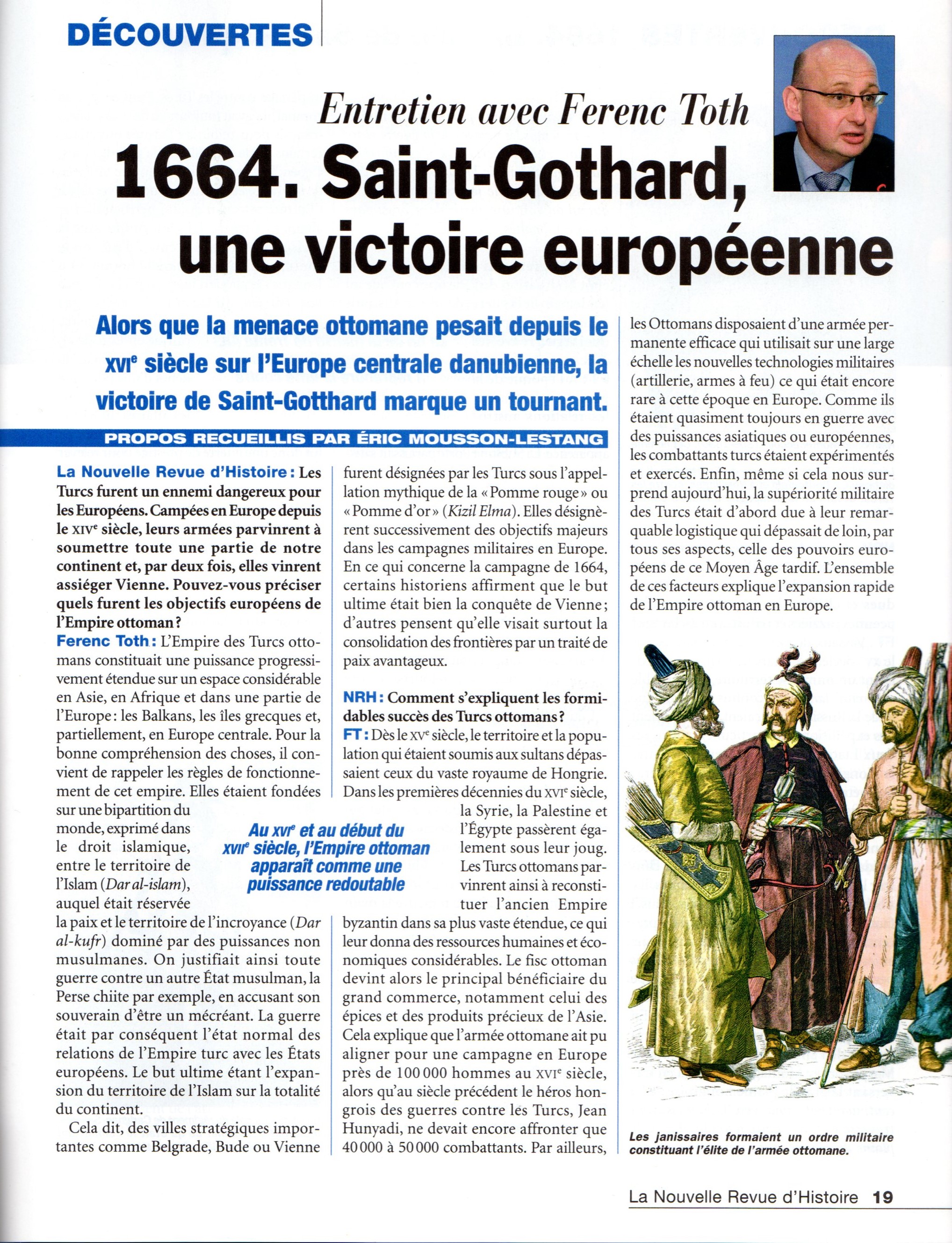 A Nouvelle Revue d'Histoire interjúja Tóth Ferenccel