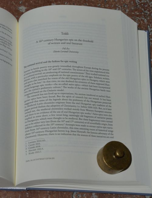 Toldi: A 16th-century Hungarian epic on the threshold of written and oral literature