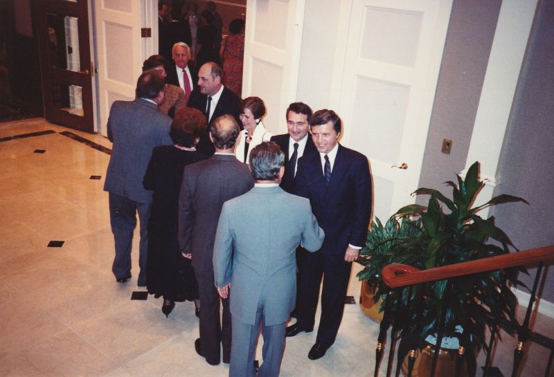A magyar ENSZ-képviselet 52. utcai új épületének hivatalos megnyitása Somogyi Ferenc külügyminiszter jelenlétében 1991 júniusában