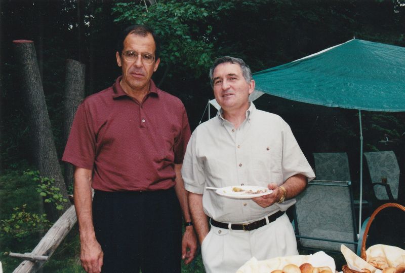 Közös kép Lavrov orosz ENSZ-nagykövettel egy diplomáciai kirándulás idején New Jerseyben