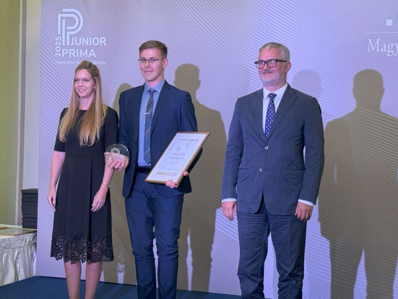 Junior Prima Díjat kapott Rácz Balázs Viktor 