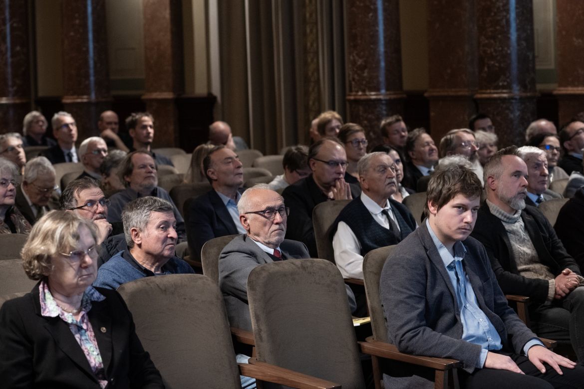 Pálffy Géza székfoglaló előadása a Magyar Tudományos Akadémián. Fotó: Szigeti Tamás/MTA