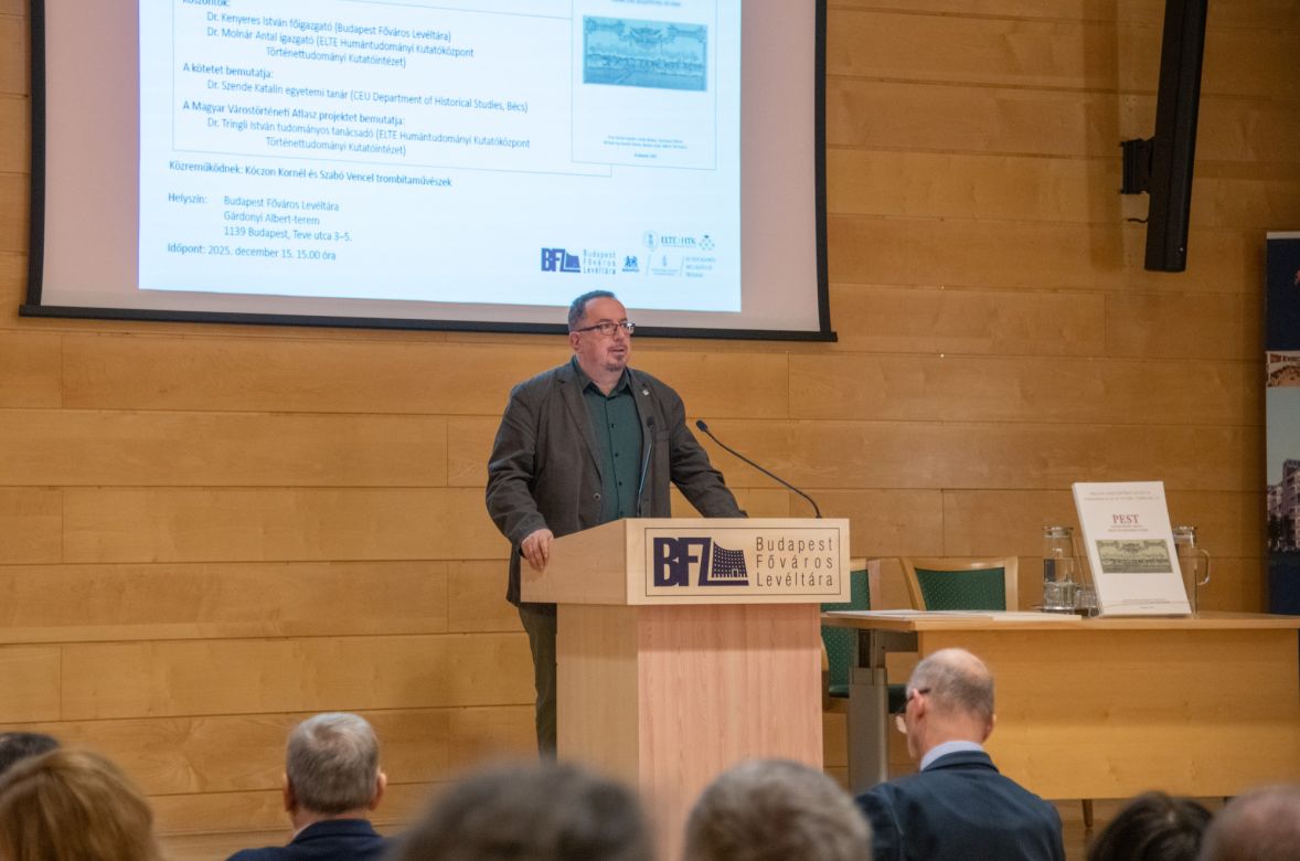 Pest a kezdetektől 1848-ig – A Magyar Várostörténeti Atlasz 10. kötetének bemutatója