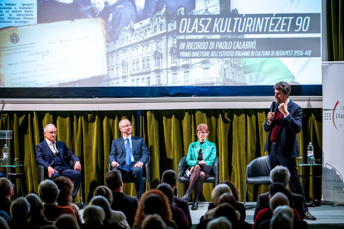 Molnár Antal előadása a Budapesti Olasz Kultúrintézet 90 éves évfordulóján