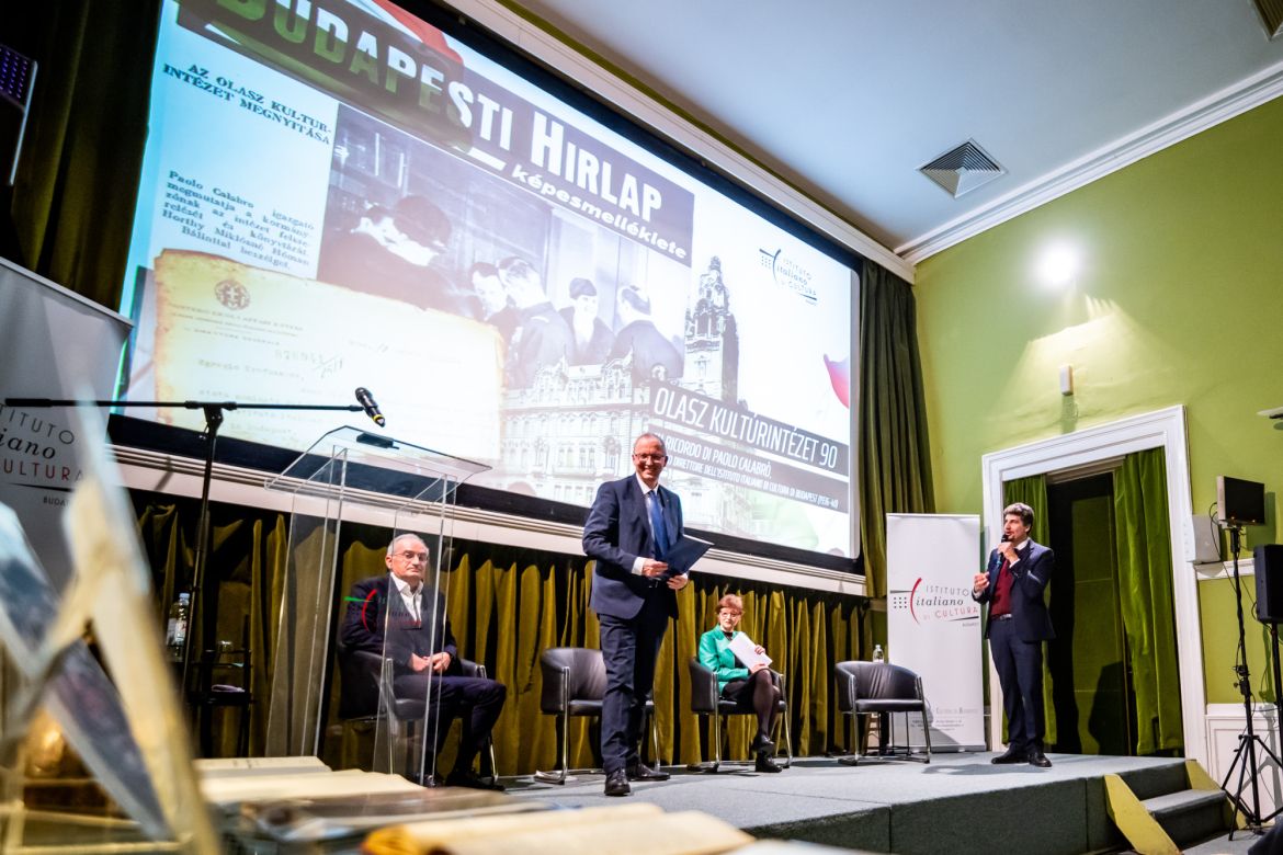 Molnár Antal előadása a Budapesti Olasz Kultúrintézet 90 éves évfordulóján
