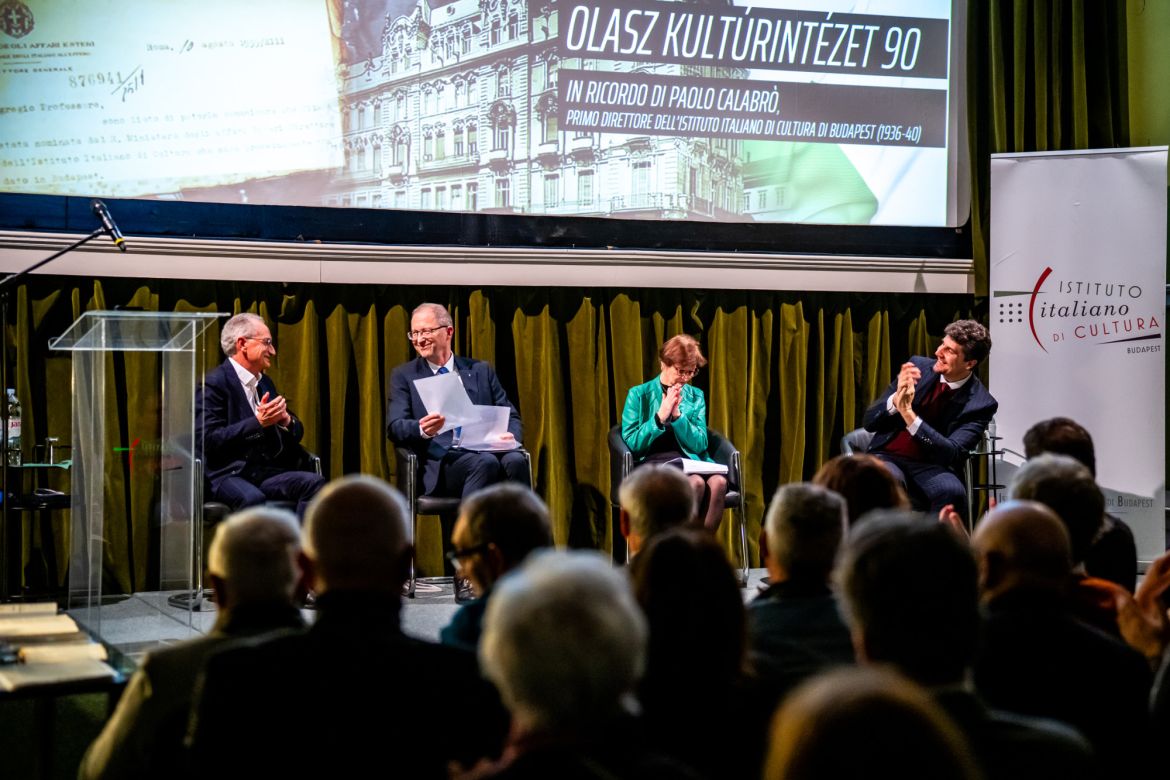 Molnár Antal előadása a Budapesti Olasz Kultúrintézet 90 éves évfordulóján
