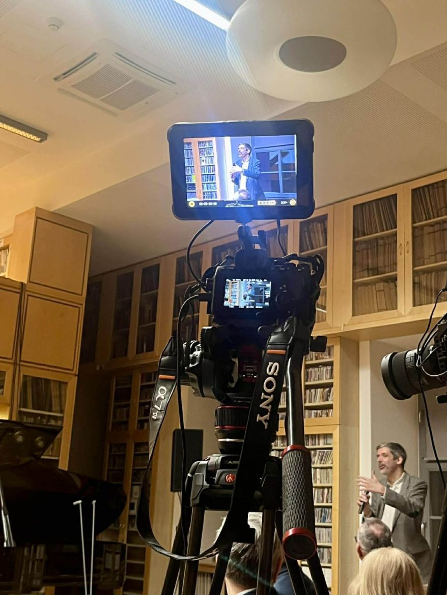 Mihalik Béla Vilmos előadása. Fotó: Kovács Barbara