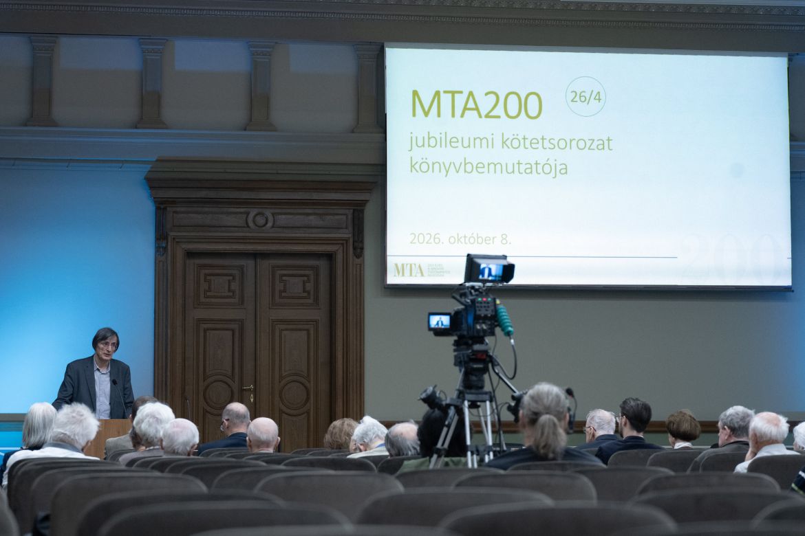 Az MTA200 jubileumi kötetsorozat könyvbemutatója. Fotó: Szigeti Tamás/MTA