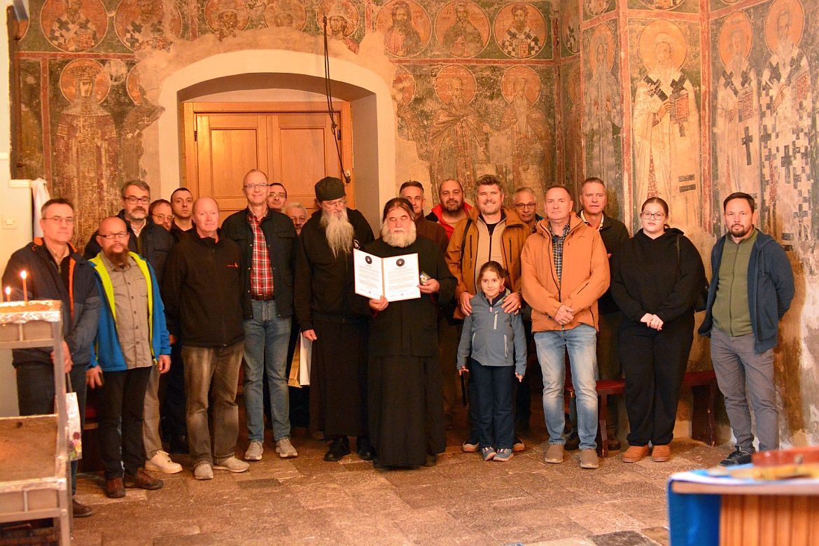 Munkatársaink látogatása a dobruni kolostorban